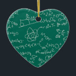 Chemistry scribbles ceramic tree decoration<br><div class="desc">Chemistry scribbles</div>