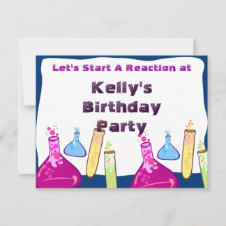 Chemistry Set Party Invitation