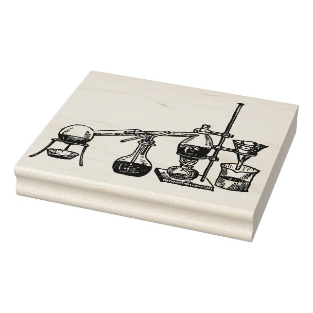 Chemistry Set Vintage Rubber Art Stamp (Stamp)