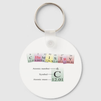 Chemistry Spelled with elements Key Ring