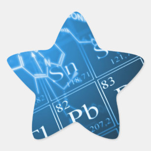 Chemistry Star Sticker