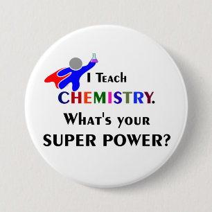 Chemistry Superhero 7.5 Cm Round Badge