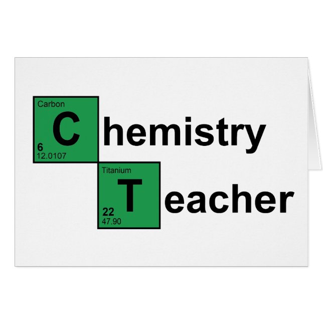 Chemistry Teacher black (Front Horizontal)