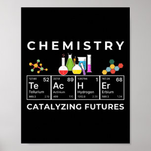 Chemistry Teacher Catalyst Educator Periodic Table Poster