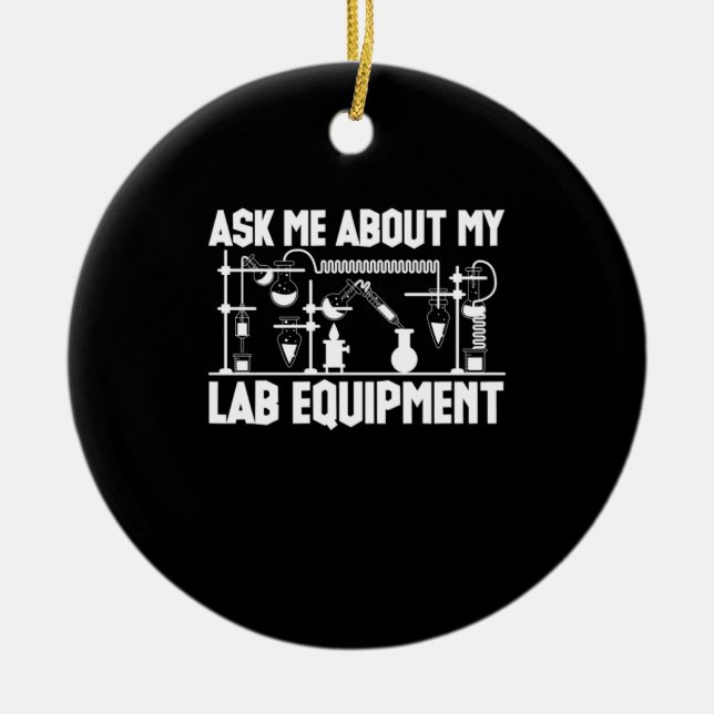 Chemistry Teacher Ceramic Tree Decoration (Front)