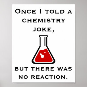 Chemistry Teacher Chemist Funny Joke Poster