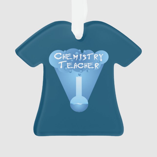Chemistry Teacher Cloud Ornament (Front)