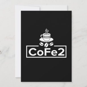 Chemistry Teacher Coffee Lover Invitation