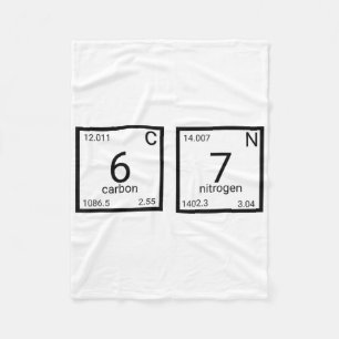Chemistry Teacher Funny 67 Meme Nerd Humor Periodi Fleece Blanket
