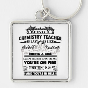 Chemistry Teacher Keychain Gifts for Women Men