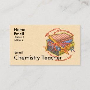 Chemistry Teacher Motto Business Card