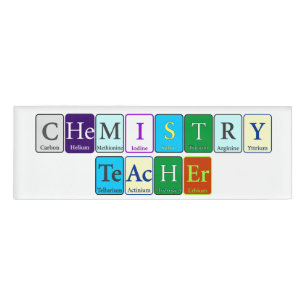 Chemistry Teacher Name Badge