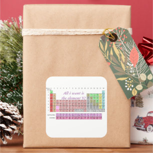 Chemistry Teacher - Periodic Table Science Teacher Square Sticker