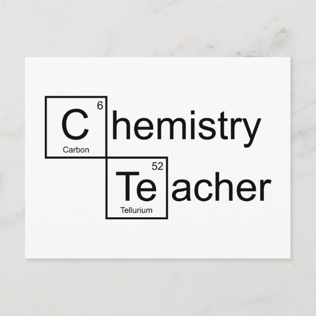 Chemistry Teacher Postcard (Front)