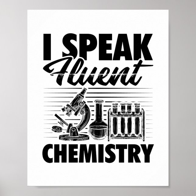 Chemistry Teacher Sayings | Chemist Students Gifts Poster (Front)