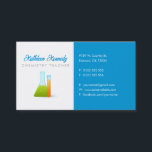 Chemistry Teacher | Science Business Card<br><div class="desc">Pretty and elegant business card with chemical test tubes. Easy to customise with your information.</div>