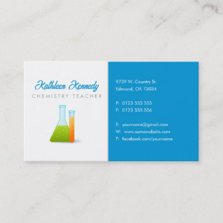 Chemistry Teacher | Science Business Card
