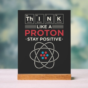 Chemistry Teacher Science Geek Gag Acrylic Sign