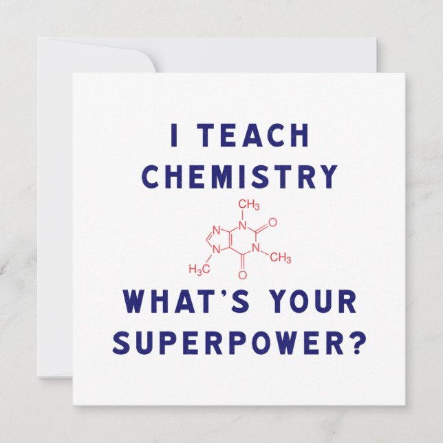 Chemistry Teacher Superpower Science Graphic (Front)