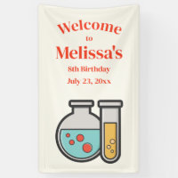 Chemistry Test Tube and Beaker Birthday Welcome