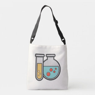 Chemistry Test Tube and Beaker Crossbody Bag
