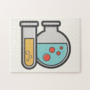 Chemistry Test Tube and Beaker Jigsaw Puzzle