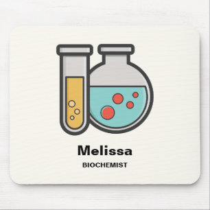 Chemistry Test Tube and Beaker Mouse Mat