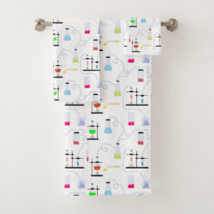 Chemistry Test Tubes Lab School Subject  Bath Towel Set