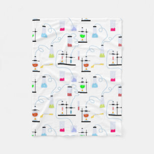Chemistry Test Tubes Lab School Subject  Fleece Blanket