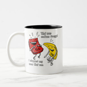 Chemistry That Was Sodium Funny Science Joke Two-Tone Coffee Mug