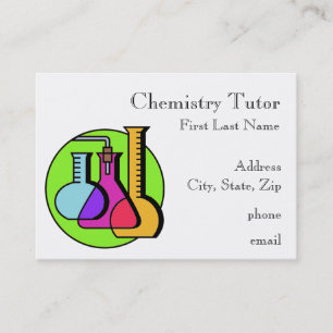 Chemistry Tutor Business Cards