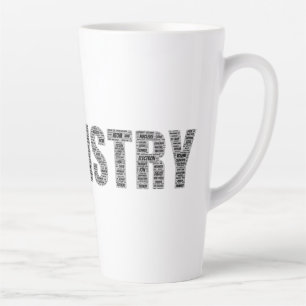 Chemistry Word Cloud Latte Mug