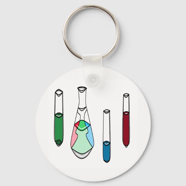 Chemists STEM Geeky Keychains Geek Gifts (Front)