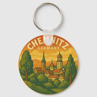 Chemnitz Germany Scenic Art Key Ring