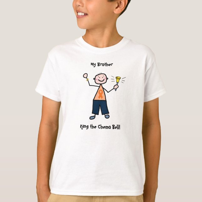 Chemo Bell - Leukaemia Man or Boy T-Shirt (Front)