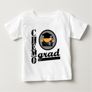 Chemo Grad Brain Cancer Ribbon Baby T-Shirt