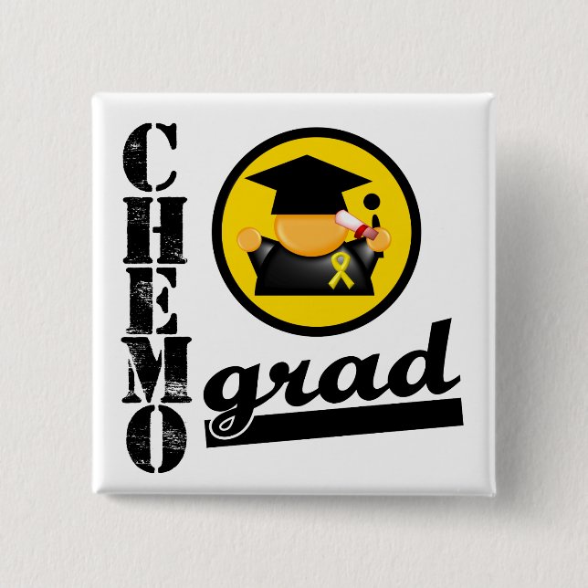Chemo Grad Neuroblastoma 15 Cm Square Badge (Front)