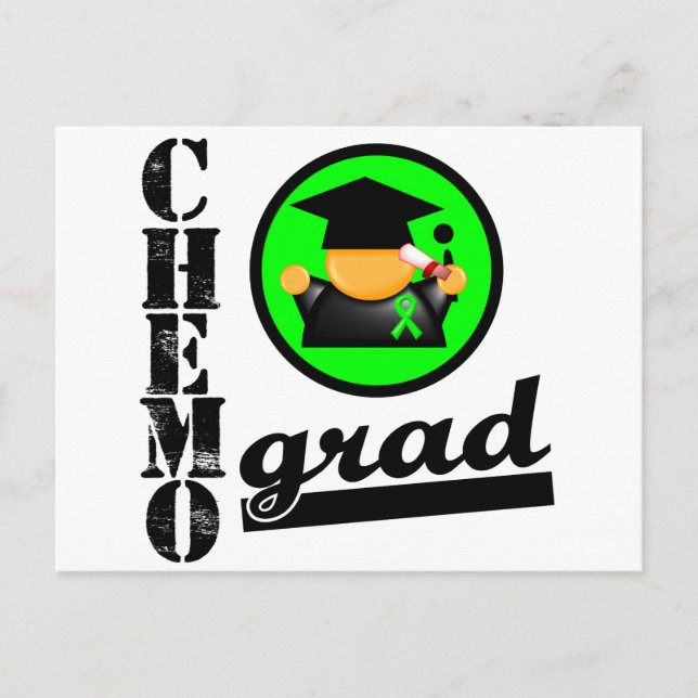 Chemo Grad Non Hodgkins Lymphoma Ribbon Postcard (Front)
