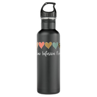 Chemo Infusion Nurse, Leopard chemotherapy Nurse  710 Ml Water Bottle