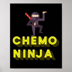 Chemo Ninja Kids Cancer Awareness Month  Poster