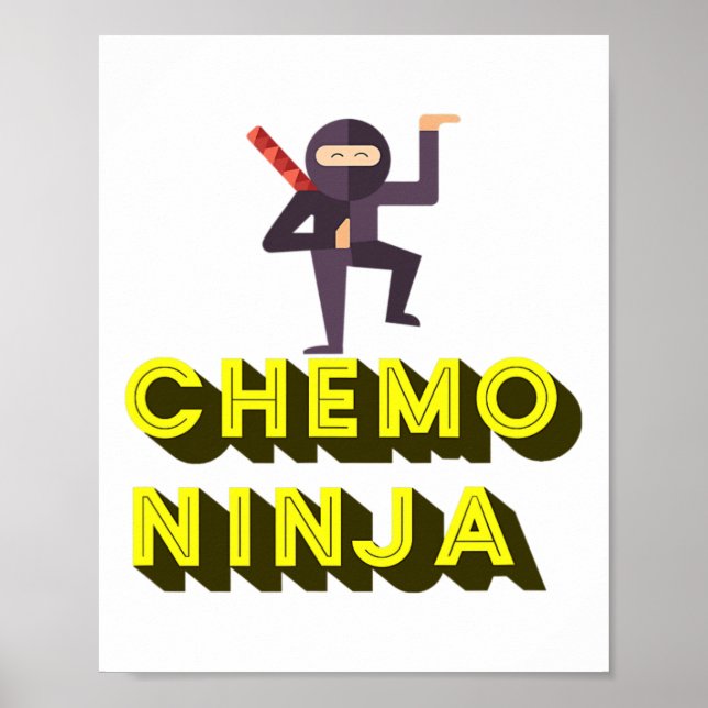 Chemo Ninja Kids Cancer Awareness Month  Poster (Front)