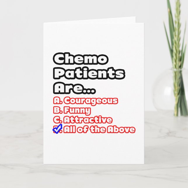 Chemo Patient Quiz Card (Front)