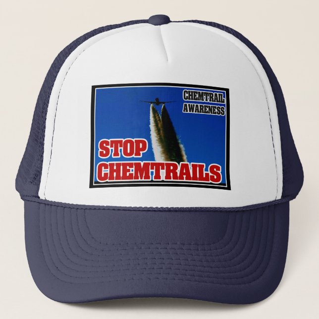 CHEMTRAIL AWARENESS - STOP CHEMTRAILS HAT (Front)