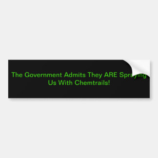 Chemtrails Bumper Sticker