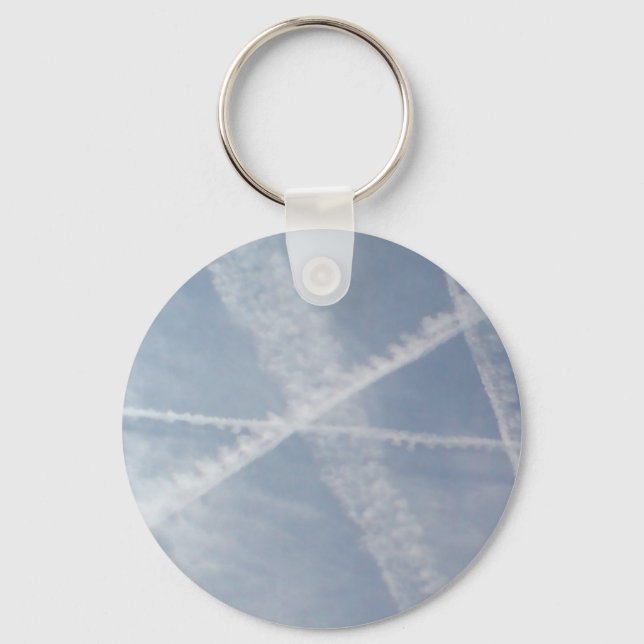 Chemtrails Over Spain Key Ring (Front)