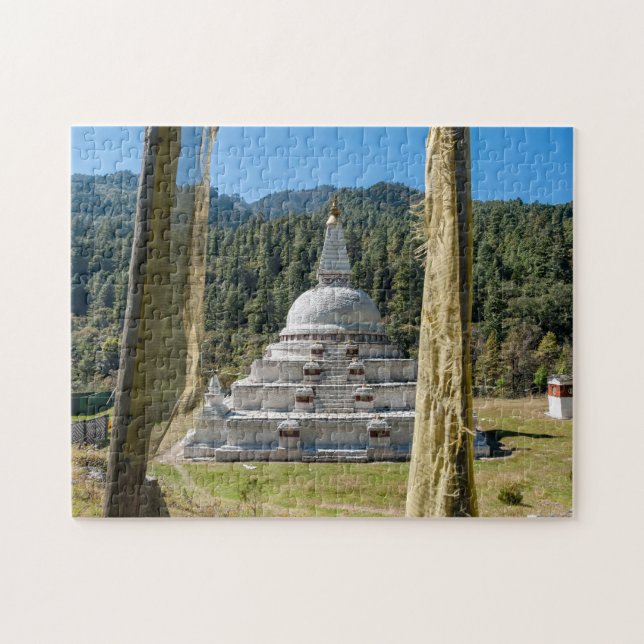 Chendebji Chorten in Bhutan, Himalaya, Asia Jigsaw Puzzle (Horizontal)