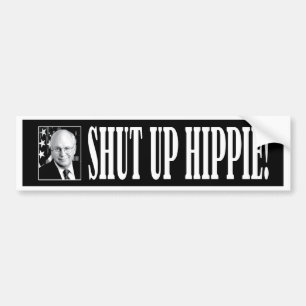 cheney_shutup_bmprstkr_blk bumper sticker