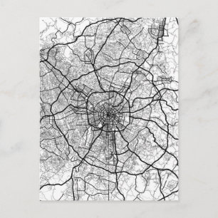 Chengdu China Map Postcard