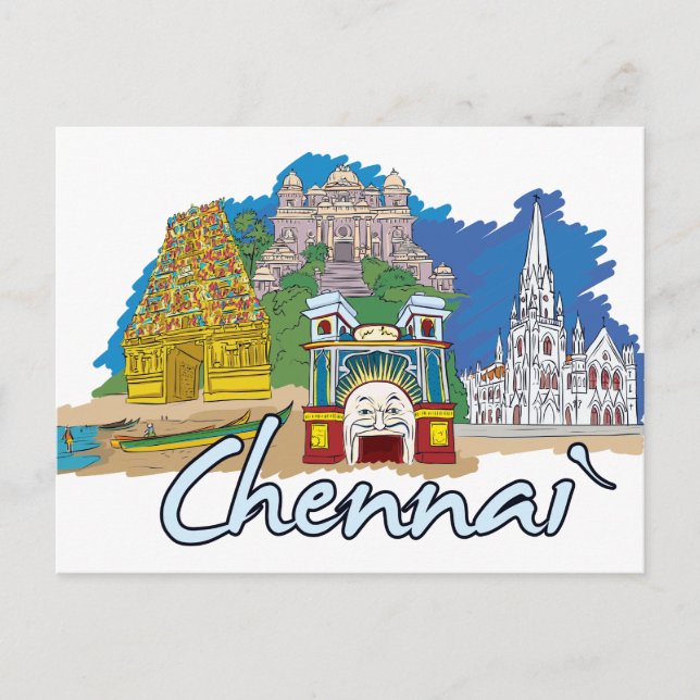 Chennai, India Postcard (Front)