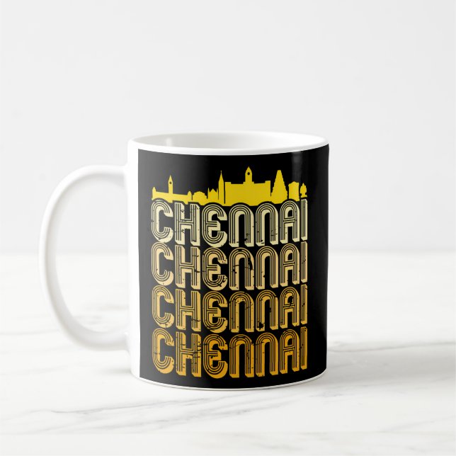 Chennai Madras Sky Tamil Tamilnadu Coffee Mug (Left)